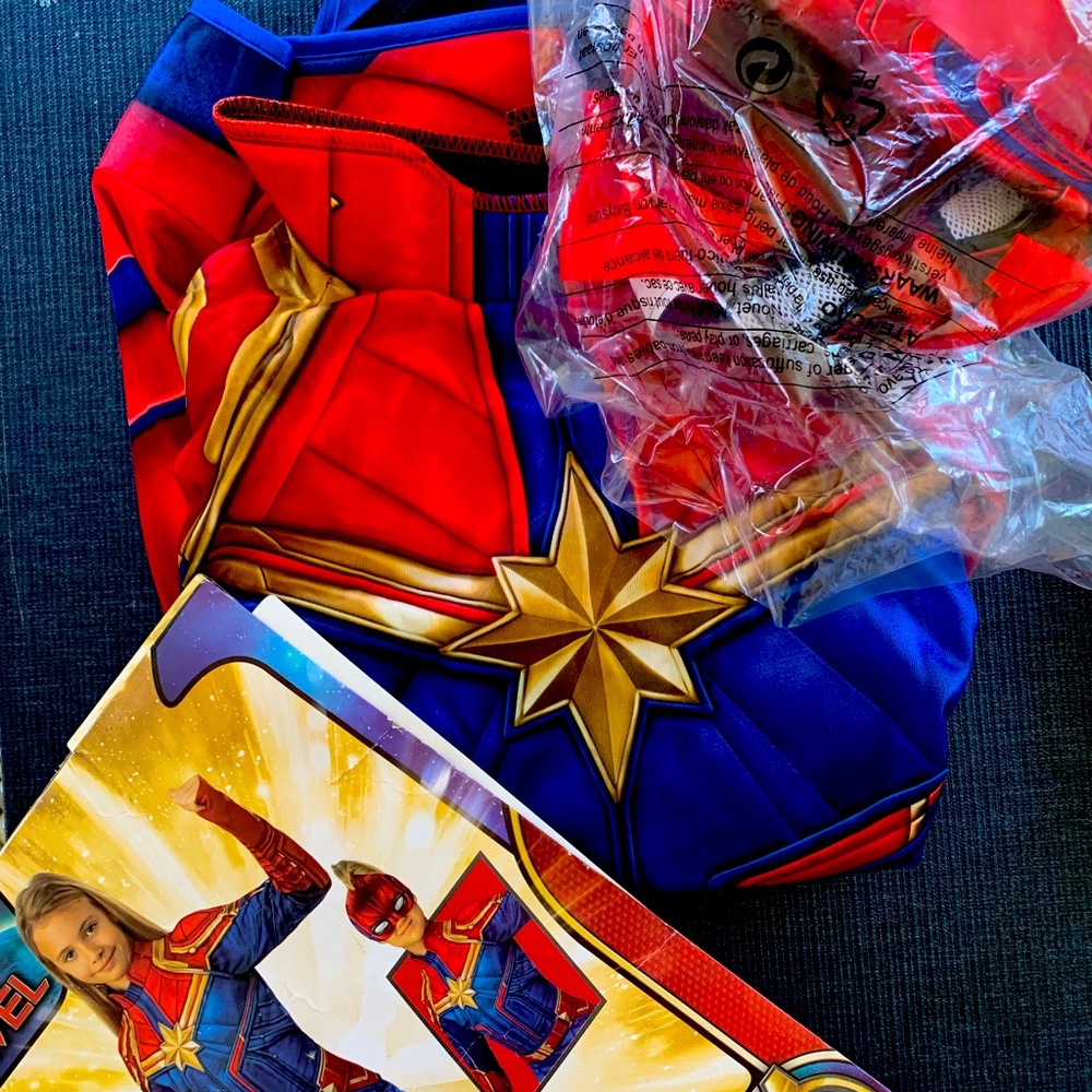 Brand New Captain Marvel Child Costume